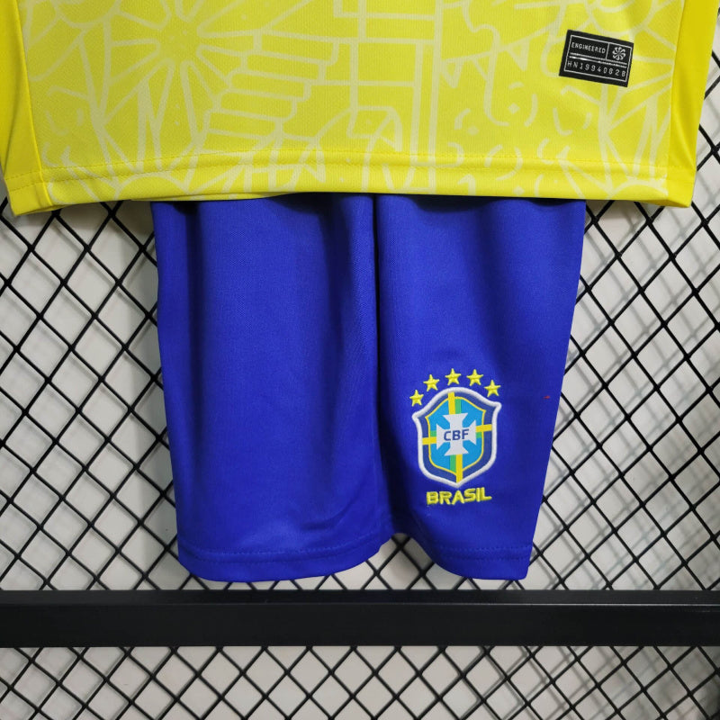 Kit Infantil Brasil Home 24/25 - Nike Infantil