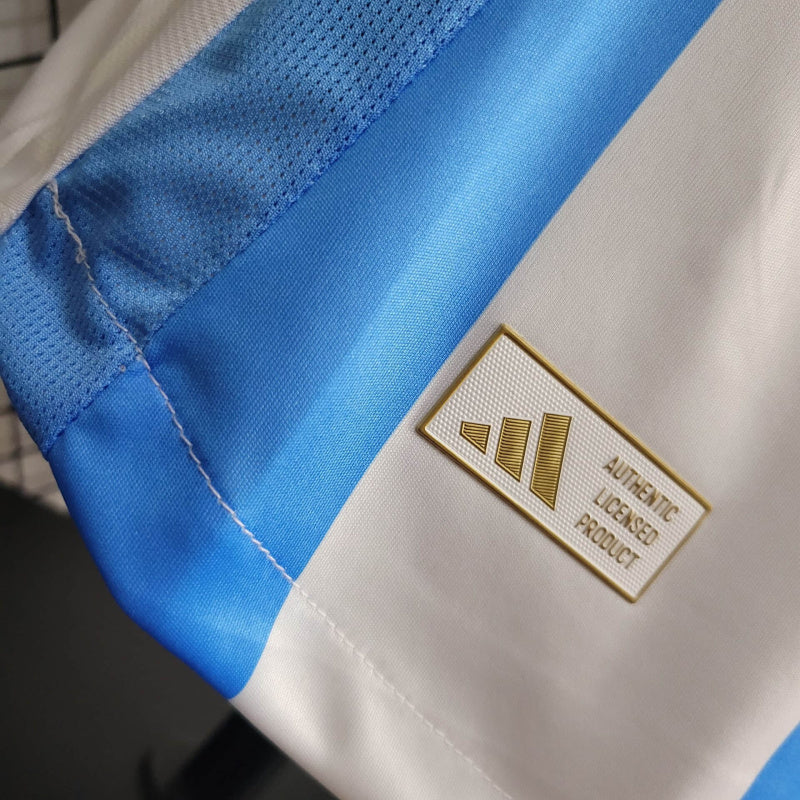 Camisa Argentina Home 24/25 - Adidas Versão Jogador + Pacth