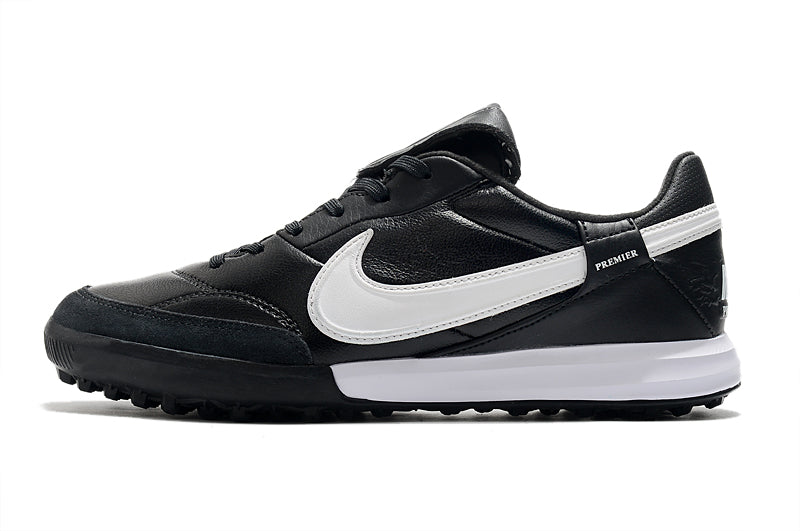 Chuteira Society Nike Premier 3 TF Preta e Branca