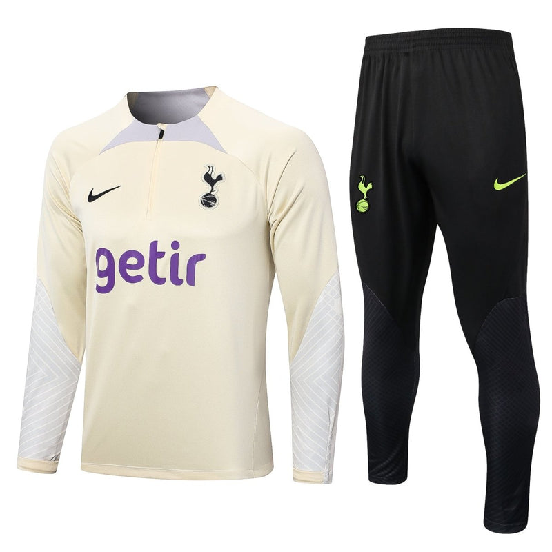 Conjunto Tottenham Nike  23/24 - BEGE & PRETA