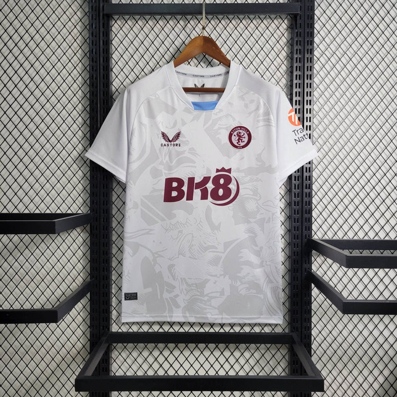 Camisa Aston Villa Away 23/24 Castore Torcedor Masculina - Lançamento