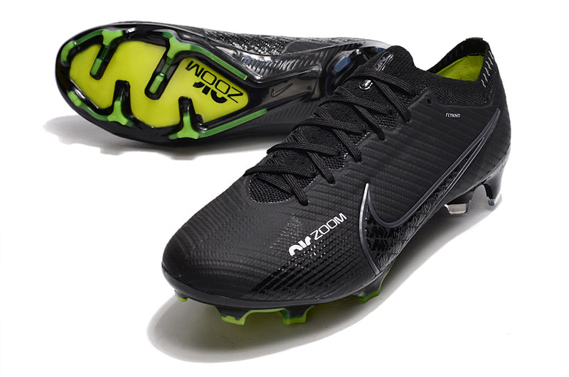 Chuteira Infantil Campo Nike Air Zoom Mercurial Vapor 15 Elite FG Preta "Shadow Pack"