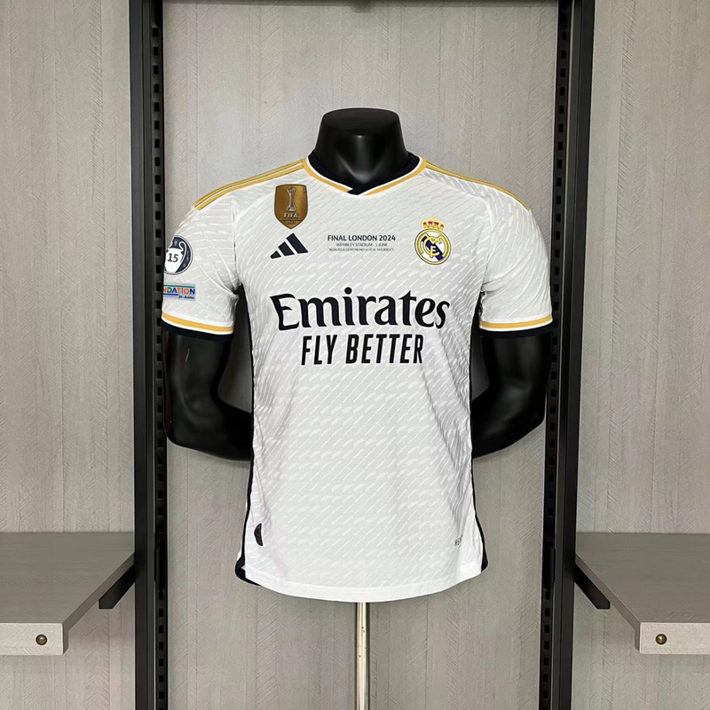 Camisa Real Madrid Home FINAL CHAMPIONS 23/24 - Versão Jogador Masculina